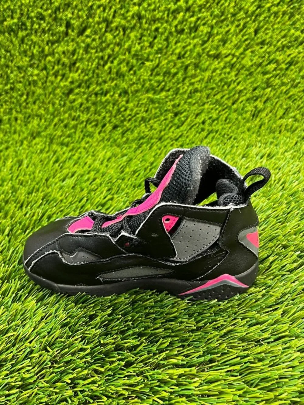 Nike Air Jordan True Flight Girls Size 9C Pink BlackAthletic Basketball Sneakers